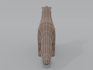 low poly cartoon mink low poly cartoon mink Model 3D
