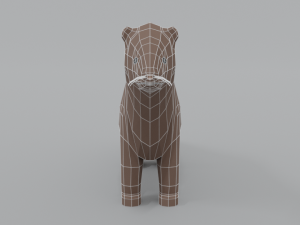 low poly cartoon mink low poly cartoon mink Model 3D