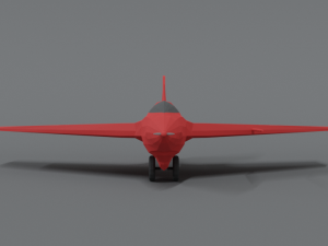 low poly cartoon messerschmitt me 163 komet airplane Model 3D