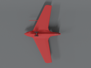 low poly cartoon messerschmitt me 163 komet airplane Model 3D