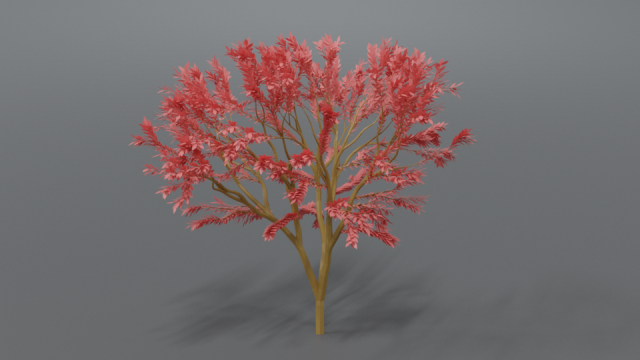 low poly cartoon tree Modelo 3D .c4d .max .obj .3ds .fbx .stl .blend 