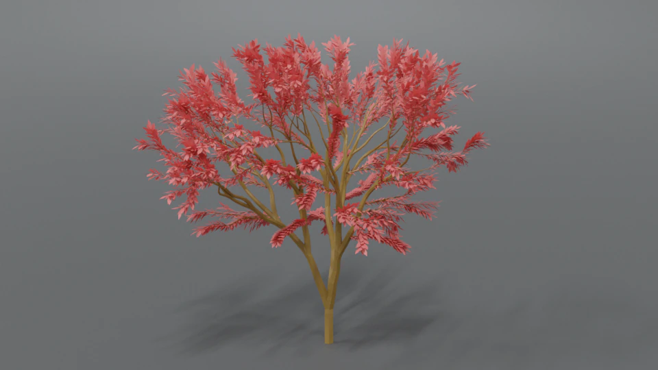 low poly cartoon tree 3D Model .c4d .max .obj .3ds .fbx .stl .blend 