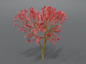 low poly cartoon tree 3D Model