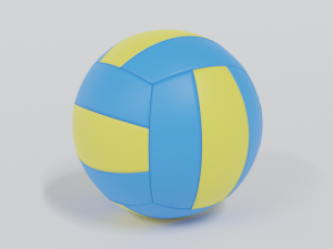 low poly cartoon volley ball free low-poly  3D Model