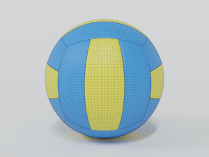low poly cartoon volley ball free low-poly Model 3D