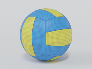 low poly cartoon volley ball free low-poly Model 3D