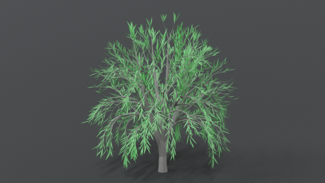 low poly cartoon tree Modelo 3D .c4d .max .obj .3ds .fbx .stl .blend 