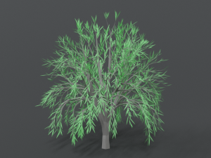 low poly cartoon tree 3Dモデル