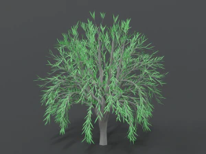 low poly cartoon tree 3D Model