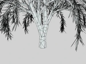 low poly cartoon tree 3D Model