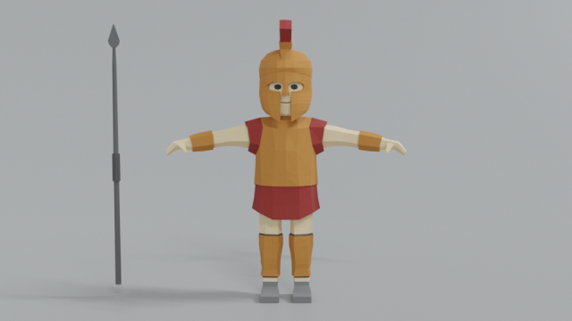 low poly cartoon ancient greek warrior 3Dモデル .c4d .max .obj .3ds .fbx .stl .blend 