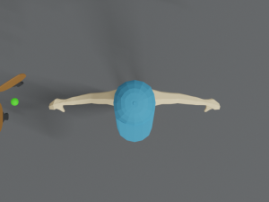 low poly cartoon summer guy Modello 3D