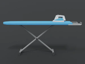 low poly cartoon ironing board 3D Model