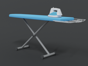 low poly cartoon ironing board 3D Модель