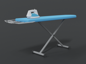 low poly cartoon ironing board 3D Модель