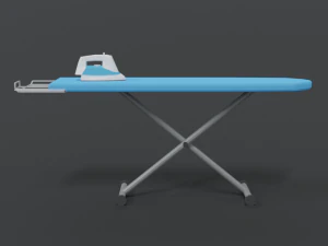 low poly cartoon ironing board 3D Model