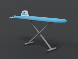 low poly cartoon ironing board 3D Модель
