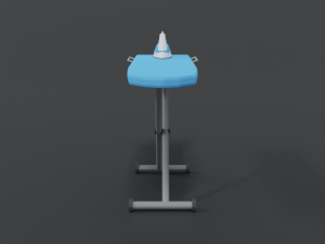 low poly cartoon ironing board 3D Модель