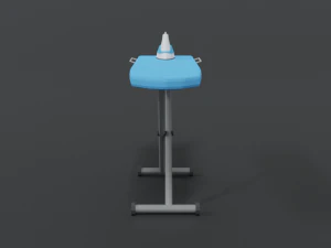 low poly cartoon ironing board 3D Model