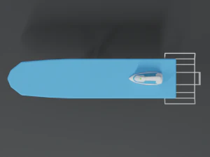 low poly cartoon ironing board 3D Model
