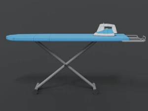 low poly cartoon ironing board 3D Model