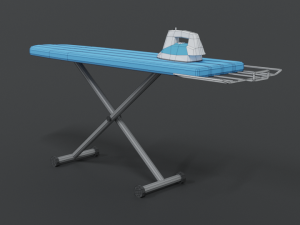 low poly cartoon ironing board 3D Модель