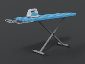 low poly cartoon ironing board 3D Модель