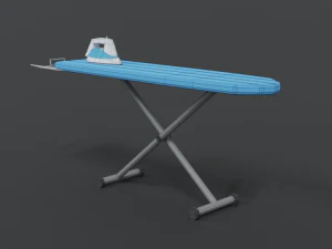low poly cartoon ironing board 3D Model