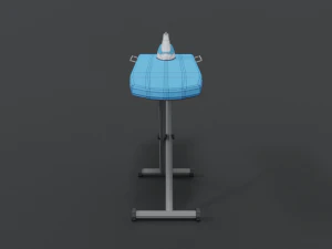 low poly cartoon ironing board 3D Model