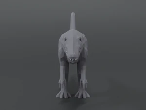 low poly cartoon spinisaurus dinosaur 3D Model