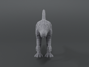 low poly cartoon spinisaurus dinosaur 3D Модель