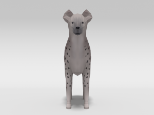 low poly african predators 3D Model