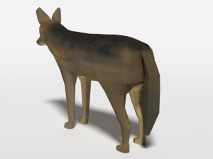 low poly african predators 3D Model