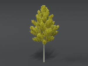 cartoon style tree 3D मॉडल
