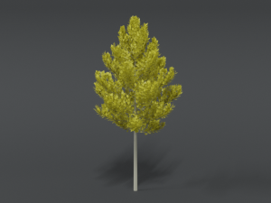 cartoon style tree 3D मॉडल