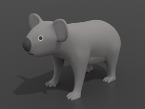 cartoon koala 3D-Modell