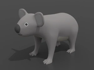 漫画コアラ 3Dモデル