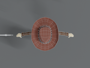 low poly cartoon cowboy Model 3D