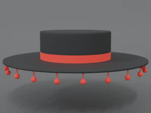 cartoon spanish hat 3D Model