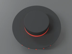cartoon spanish hat 3D Model