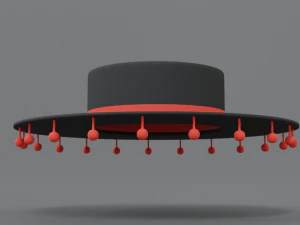 cartoon spanish hat 3D Model