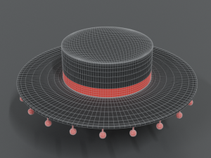 cartoon spanish hat Modello 3D