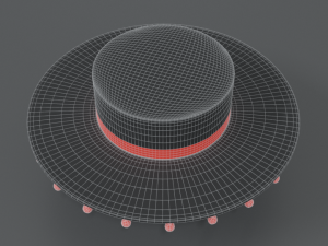 cartoon spanish hat Modello 3D