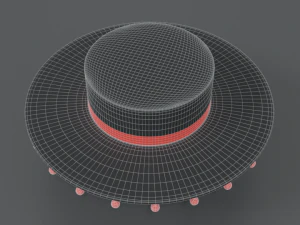 cartoon spanish hat 3D Model