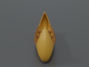 cartoon native american indian canoe 3Dモデル