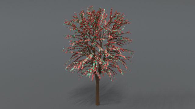 cartoon tree 3d 3D Model .c4d .max .obj .3ds .fbx .stl .blend 