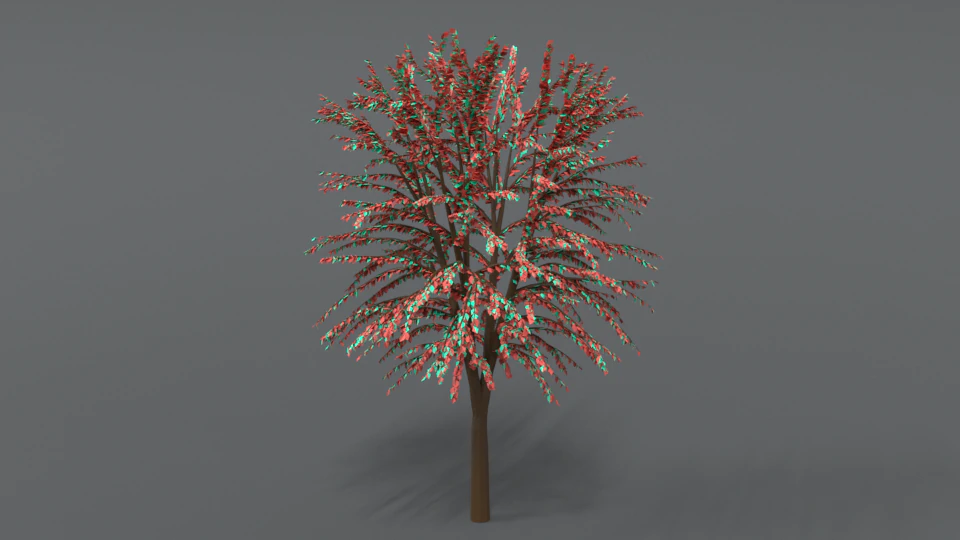 cartoon tree 3d 3D Model .c4d .max .obj .3ds .fbx .stl .blend 