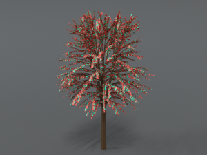 cartoon tree 3d 3D Model