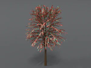 cartoon tree 3d 3D Model