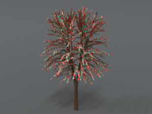 cartoon tree 3d 3D Model
